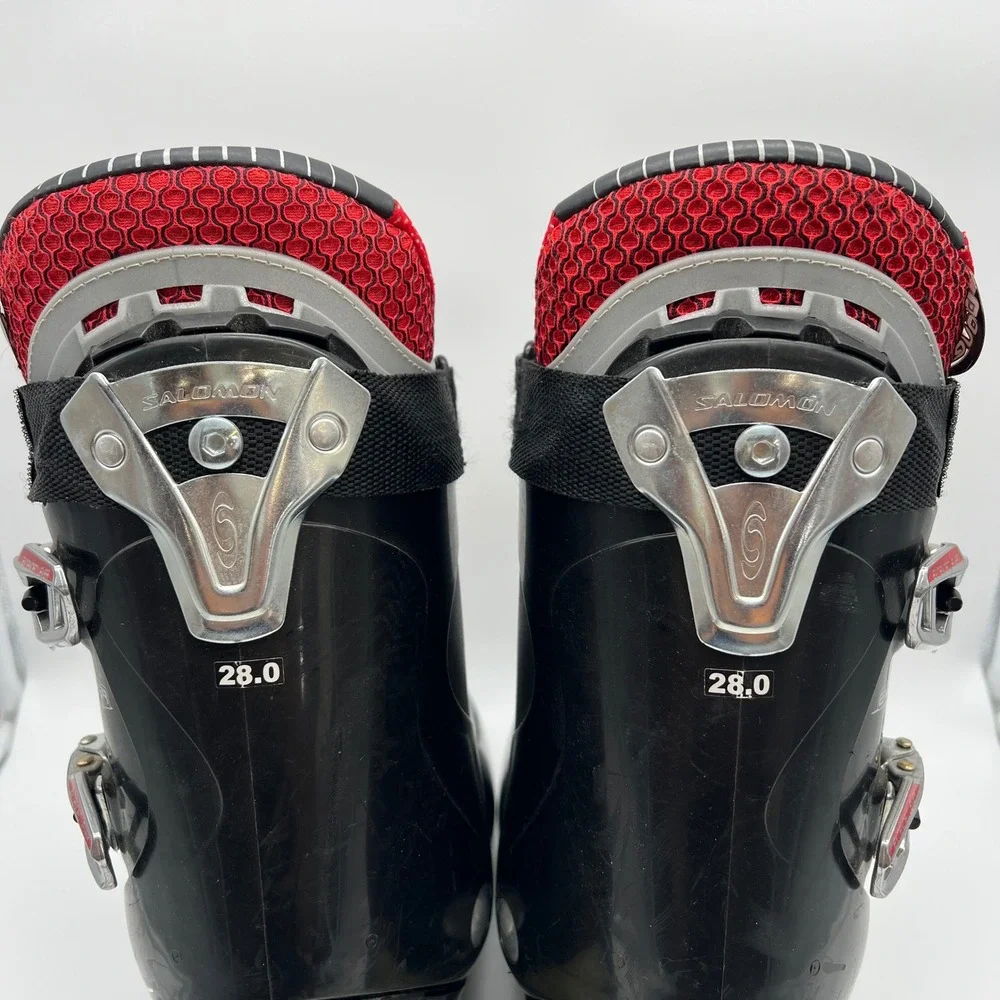 Salomon Mission RS 7 Ski Boots Mens 28 Black Red Energizer 75 Biovent Downhill